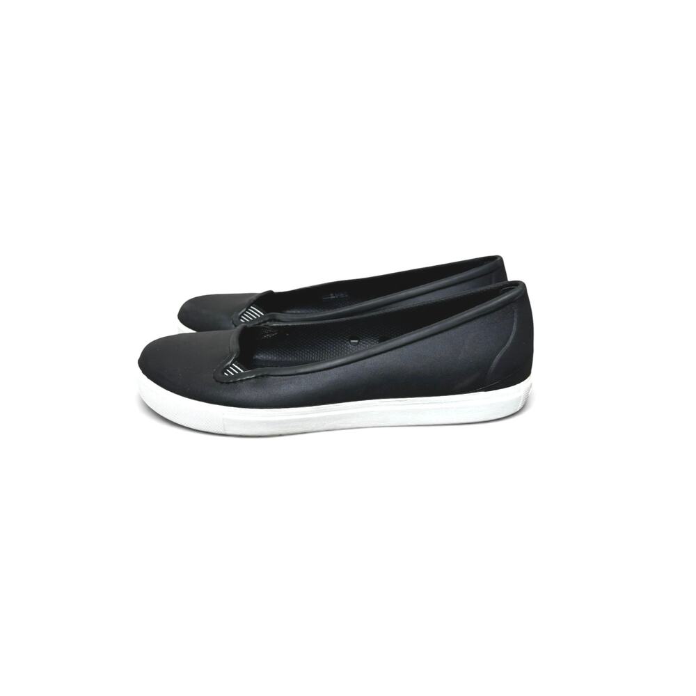 Crocs Women's CitiLane Dual Comfort Slip-On Shoes Flats Size 10 Black White